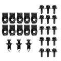 Retainer Fastener Rivet Clips U-nuts for Infiniti G35 G37 Fx35 Ex35