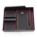 Armrest Storage Box Console Organizer Cup Holder Abs with Usb Hole