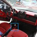 Car Gear Shift Panel Cover for Mercedes Smart 2009-2015, Red
