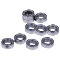 10pcs Miniature Sealed Metal Ball Bearing Model: Mr95-zz 5x9x3mm