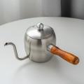304 Stainless Steel Japanese Hand Brewed Coffee Pot 500ml True Color