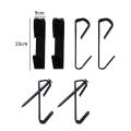 100 Pack Picture Hanging Hooks with Nails Kits Black Photo Frame Hook