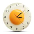 Fried Egg Wall Clock Digital Pointer Clock Acrylic Wall Clock