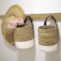 Woven Hanging Basket Baskets for Planters Wall Decor Wall-mounted L
