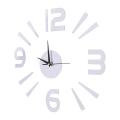 Quartz Wall Clock Clocks Horloge Watch Acrylic Mirror Stickers Silver