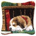 Latch Hook Kits Cushion Cover Pillowcase Embroidery Diy Kit Dog
