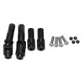 4 Pcs Metal Front Rear Axle Shaft for Wpl C14 C24 B14 Mn D90 Rc Car
