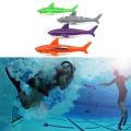 4 Pcs Children's Swimming Toy Shark Shape Dive Toy Game Diving Toy