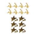 Gold Elk Chic Napkin Rings for Place Settings,home Dining Table 8pcs