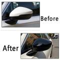 Black Rearview Mirror Cover Mirror Housing Cap for Civic 11th 2022