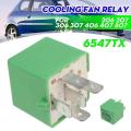 Cooling Radiator Fan Relay Green for Peugeot 206 207 306 307 406 407