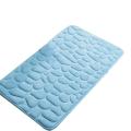 Bathroom Bath Mat Thicken Non-slip Memory Foam Carpet (lake Blue)