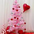 24pcs Valentines Day Decor Heart Shaped Hanging Baubles Decorations