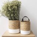 Woven Hanging Basket Baskets for Planters Wall Decor Wall-mounted L