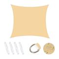 Waterproof Sun Shade Sail, for Outdoor (3x3 Meter,beige Yellow)