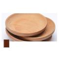 Solid Wood Round Dish Snack Dish Fruit Dried Plate, Wooden Round Dish