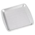 Dinner Plate 304 Stainless Steel Rectangular Plate Barbecue Plate, C