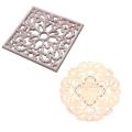 1x Rubber Wood Carved Onlay Applique Diy Decor #f:20x20cm