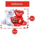 I Love You Balloons, Red Heart Balloons for Valentines Day Decor