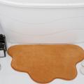 Bathroom Mat Water Absorption Shower Room Carpet Washable Rug (gray)
