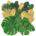 Palm Leaves Artificial Tropical Monstera - 77 Pcs 8 Kinds Fake Leaves