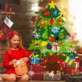 Diy Felt Christmas Tree with Led Light New Year Kids Gift Toys
