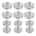 12 Pieces Wide and Regular Stainless Steel Mason Canning Jar Lids