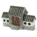 Miniature Villa House Potted Ornament Chinese Ancient City Gate Gray