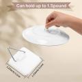 100 Pcs Invisible Adhesive Plate Hanger for Plate Wall, 1.25 Inch
