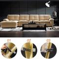 Sectional Couch Connector,4 Pcs Metal Sofa Joint Snap Alligator Style