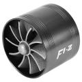 Air Intake Turbo, Car Air Intake Turbonator Single Fan (black)