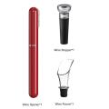 Enhanced Air Pump Wine Bottle Opener Pneumatic Corkscrew Red