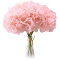 Flesh Pink Hydrangea Silk Flowers Heads Pack Of 20 Full Hydrangea