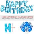Happy Birthday Banner Balloons for Boys, 74pcs Party Decor Balloon