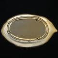 Decorative Gold Leaf Ceramic Plate Dish Porcelain Candy Trinket Dish