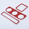 Emergency Light Switch Button Frame Cover Trim, Abs Red