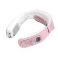 Portable Air Conditioner Neck Fan, Wearable, for Travel, Office Pink