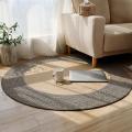 Japanese Style Woven Carpet Jute Round Floor Mat(m)