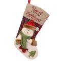 Large Christmas Stockings with 3d Santa Claus Snowman for Xmas , B