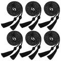 6pcs Graduation Cord Strap Honor Cord for Graduation (black)