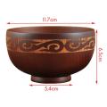 Mongolian Style Wooden Bowl Natural Wood Kids Wood Bowl Tableware