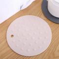 4pcs Thickened Table Mat, Household Silicone Pot, Coaster (gray)