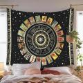 Tarot Cards Mandala Wall Hanging Tapestry Zodiac Astrology Home Decor