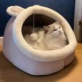 Warm Cats Bed Cute Cats House for Small Pet Sleeping Bag Soft(l)