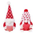 Window Romantic Faceless Elderly Valentines Day Gnome Plush Elf Decor