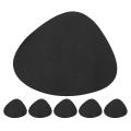 Set Of 6 Triangle Oval Leather Place Mats Washable Place Mats C