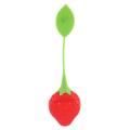 Strawberry Design Silicone Tea Infuser Strainer - Red and Green / Suitable for Use In Teapot, Teacup