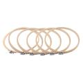 12 Pieces 10 Inch Embroidery Hoops Wooden Adjustable Bamboo Circle