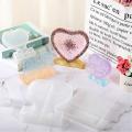3 Pieces Resin Photo Frame Molds Rectangle Heart Shape Silicone Mold