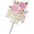 10 Pieces Happy Mother's Day Cake Decoration Cupcake Insert Card